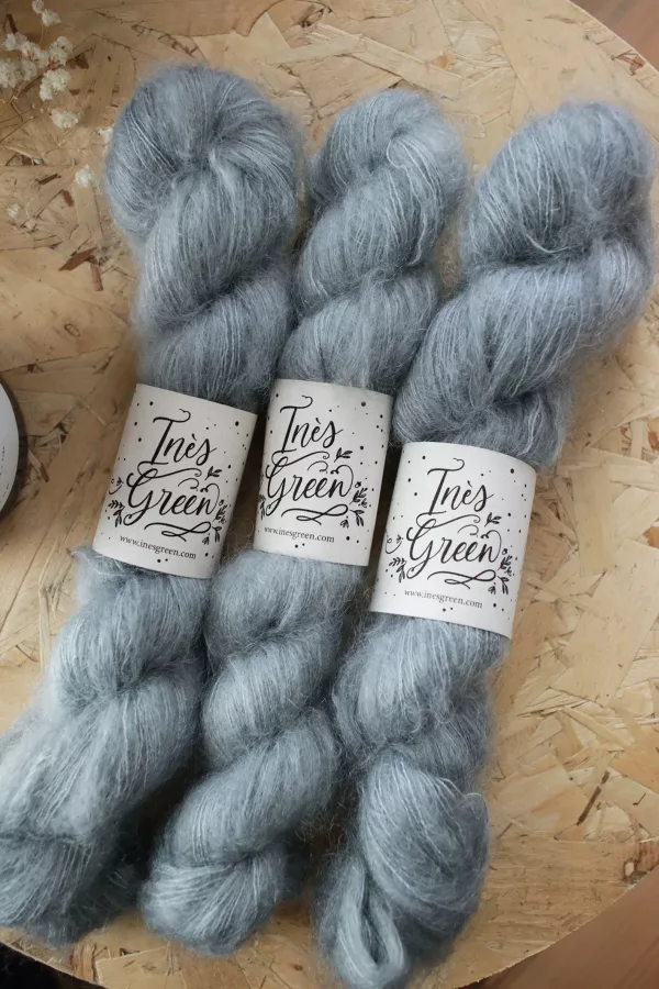 laine bleu,mohair bleu