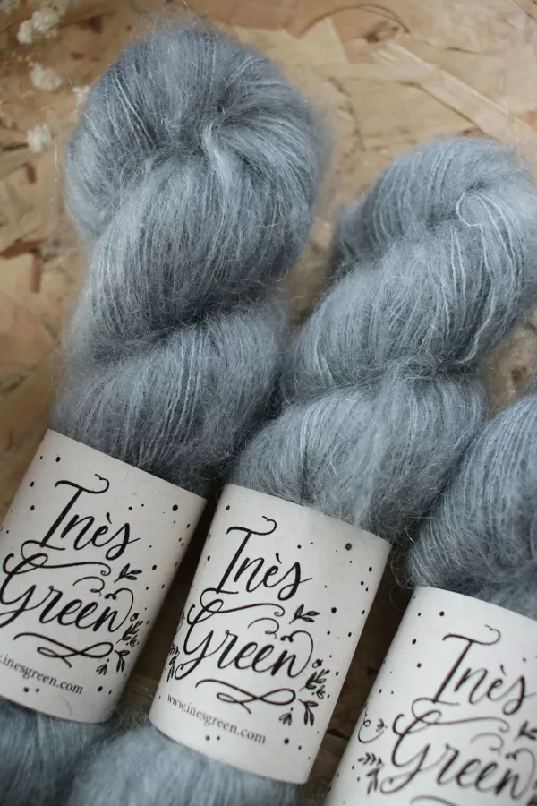 laine bleu,mohair bleu