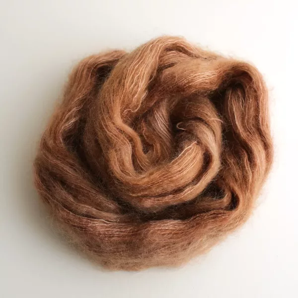 laine marron crème,mohair marron clair